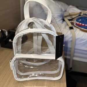 Forever 21 Clear Backpack NWT Perfect For Concert Or Sports Venues B9